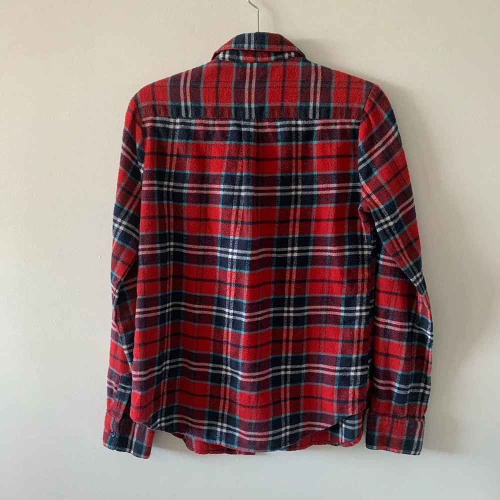 BDG Red & Blue Plaid Shirt - Picture 2 of 2